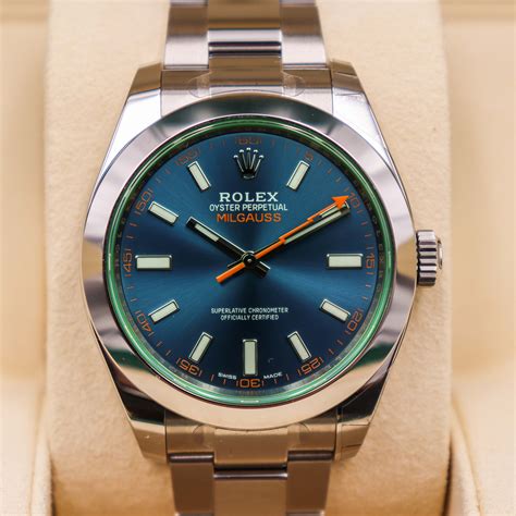 rolex blue z milsgauss|rolex milgauss price chart.